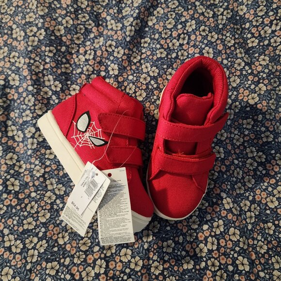 gap Other - NWT Baby Gap Size 7 Spiderman High Top Sneakers